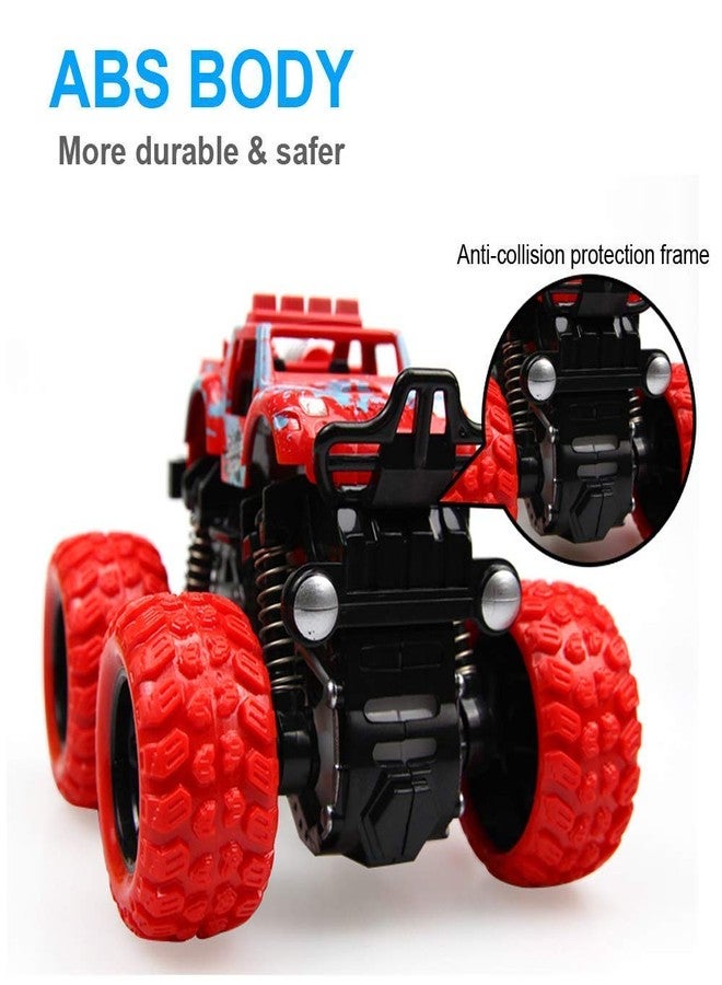 12FOR COLLECTION Push and Go Plastic Monster Toy Trucks Friction Powered Cars 4 Wheel Drive Vehicles for Kids|| Age 2+ Years (Pack of 1) - Image 2